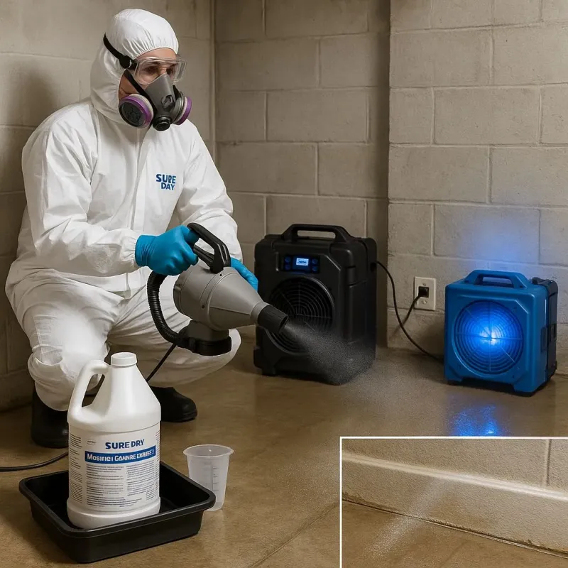 Sanitization and Odor Removal process in Metairie Terrace, LA